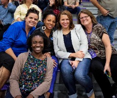 Thompson with fellow and former Big Sky Conference staff members.